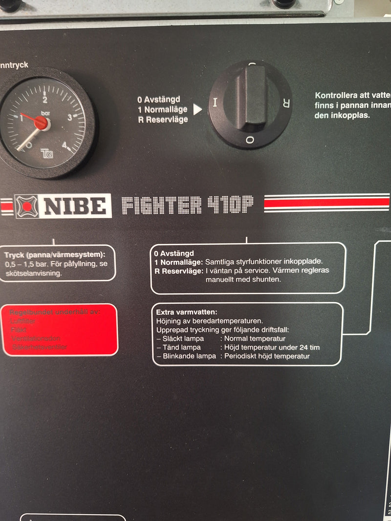 Rörbolaget byter ut gammal NIBE 410P mot ny NIBE F470