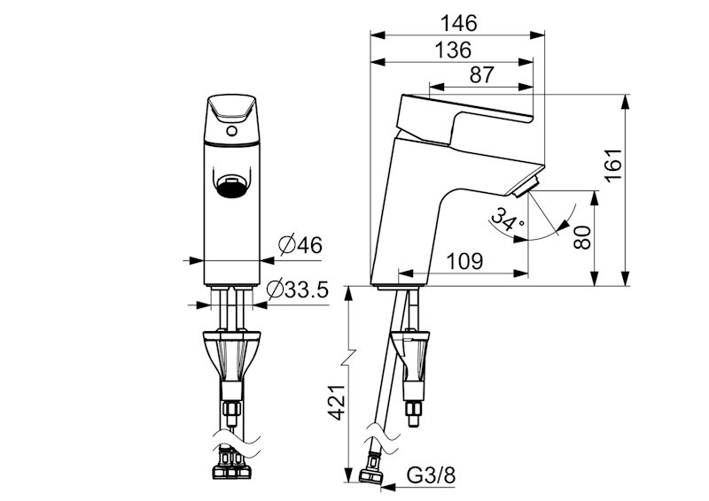 TVÄTTSTÄLLSBLANDARE ORAS 2610F OPTIMA