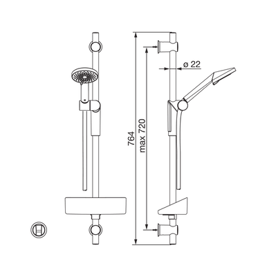 ORAS 2790 OPTIMA DUSCHSET