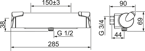 DUSCHBLANDARE ORAS 7160 1/2 OPTIMA